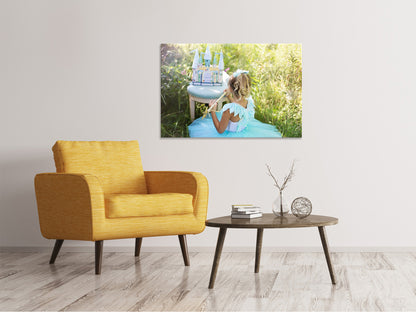 Leinwandbild Spielende Prinzessin
