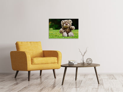 Leinwandbild Happy Teddybär