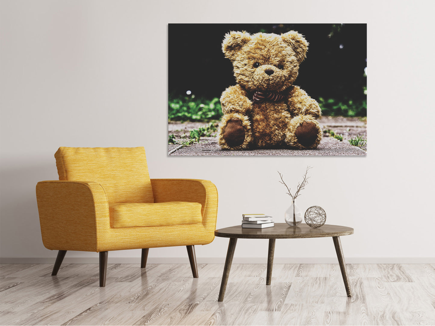 Leinwandbild Love Teddy