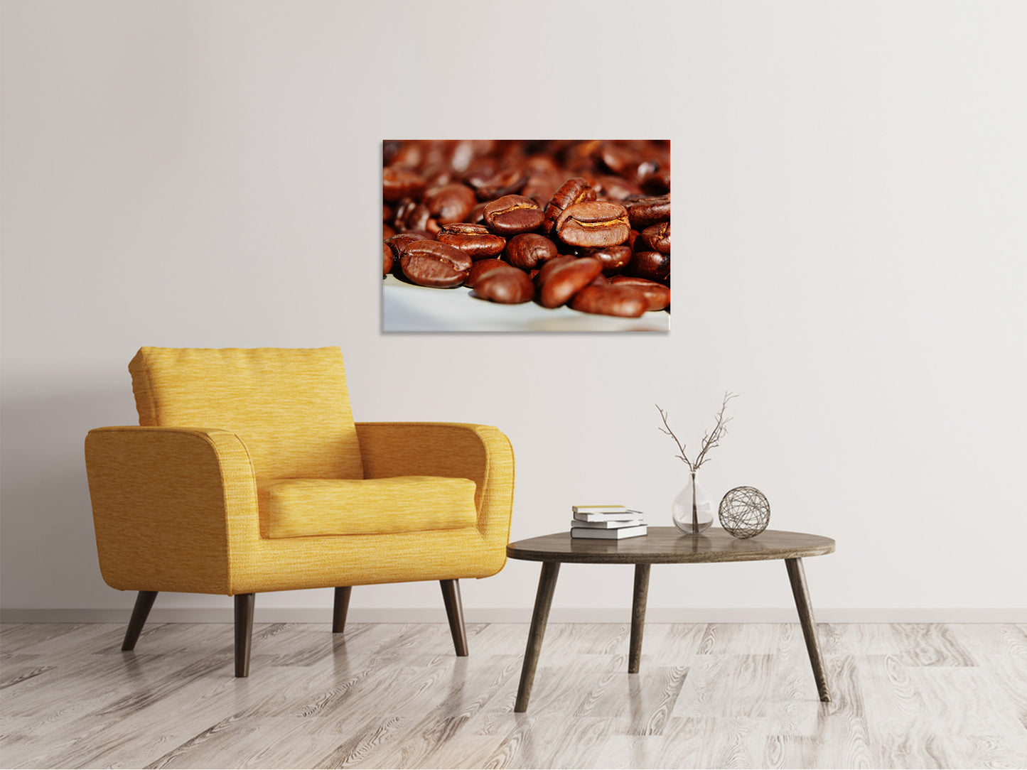 Leinwandbild Riesen Kaffeebohnen