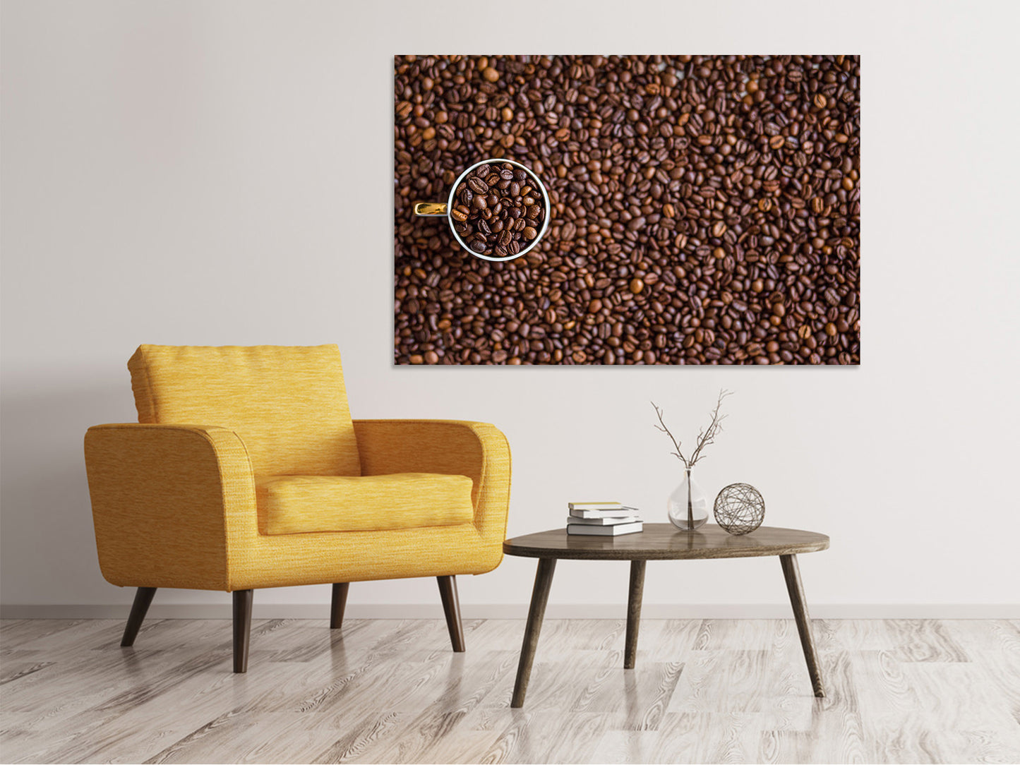 Leinwandbild Alles Kaffeebohnen