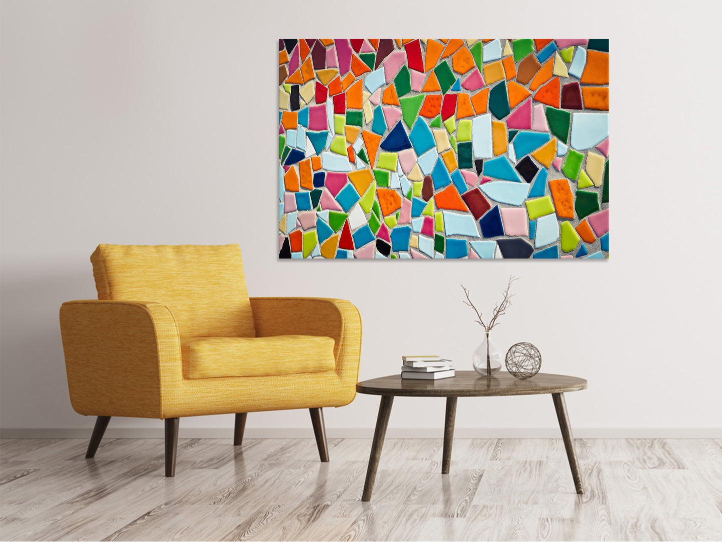Leinwandbild Mosaik Steine