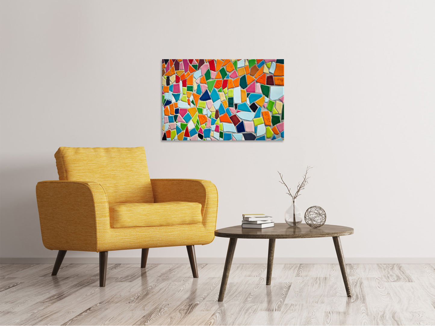 Leinwandbild Mosaik Steine