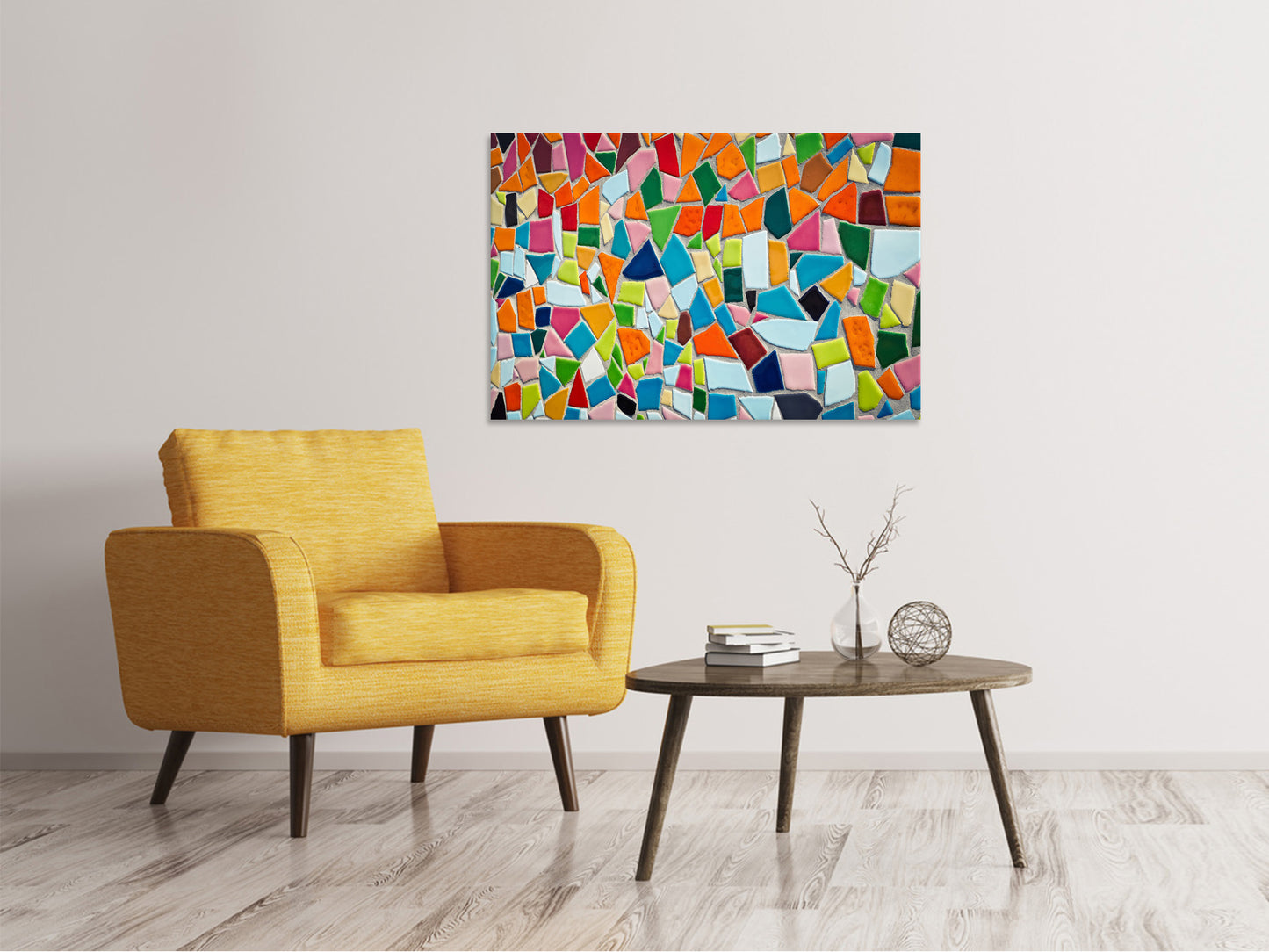 Leinwandbild Mosaik Steine