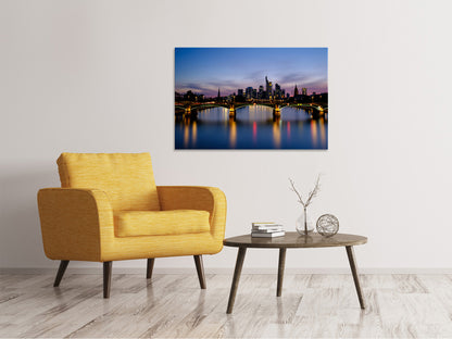 Leinwandbild Skyline in romantischer Stimmung