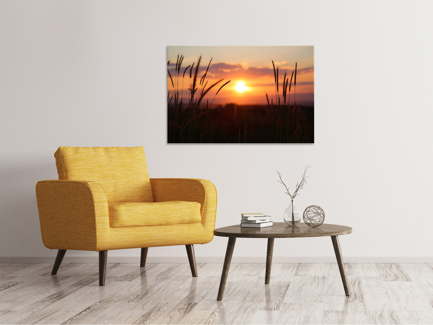 Leinwandbild Entzückender Sonnenuntergang