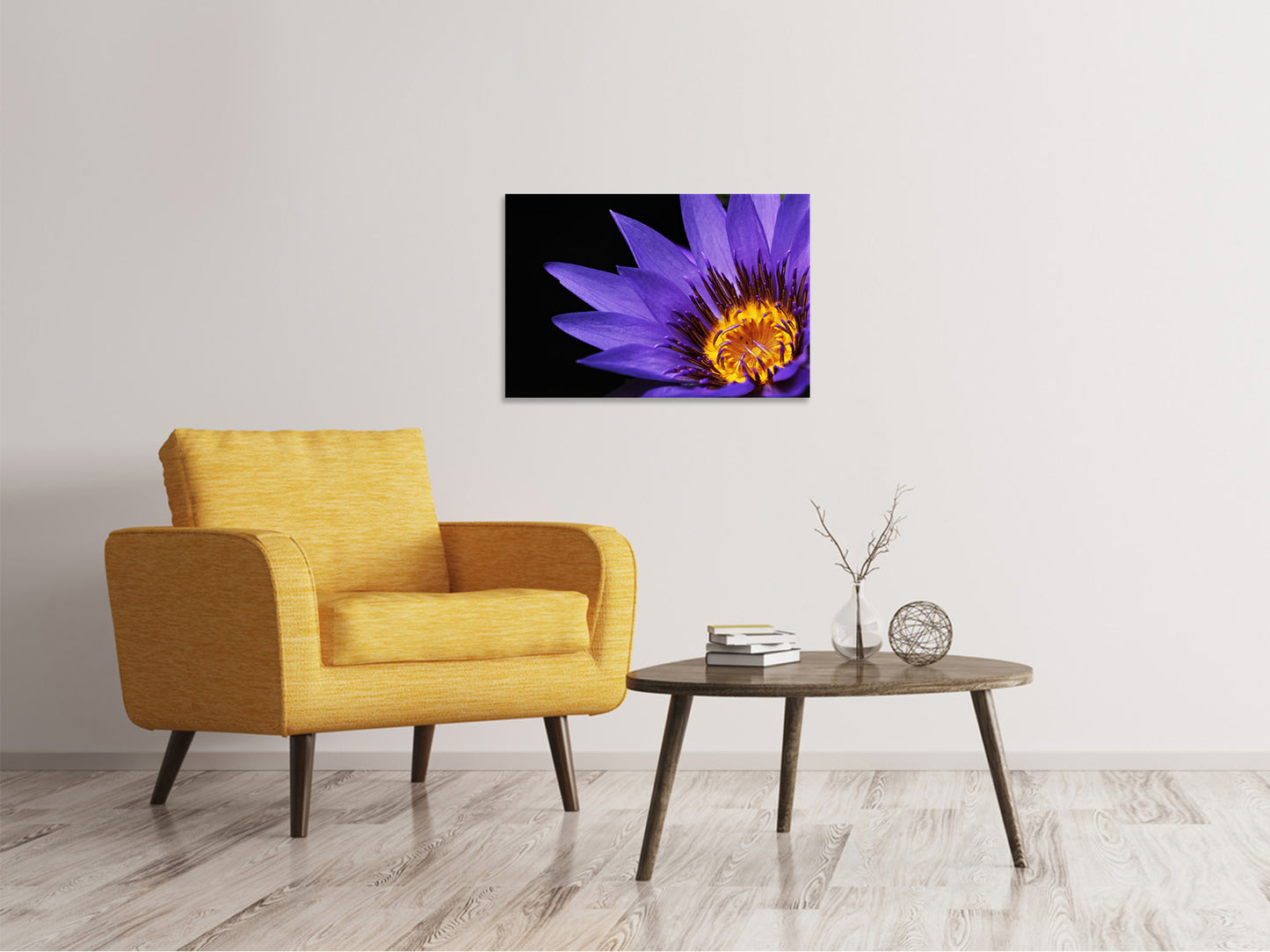 Leinwandbild XL Seerose in lila
