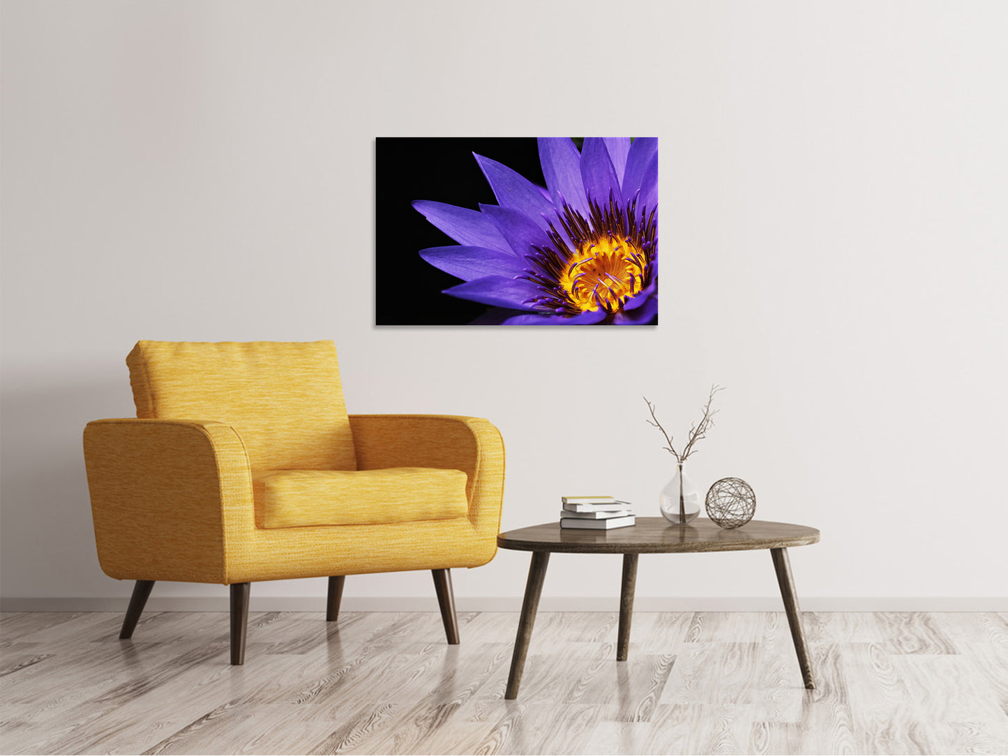 Leinwandbild XL Seerose in lila