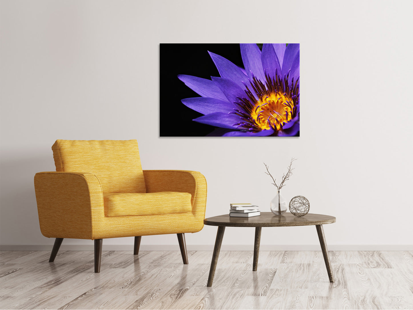 Leinwandbild XL Seerose in lila