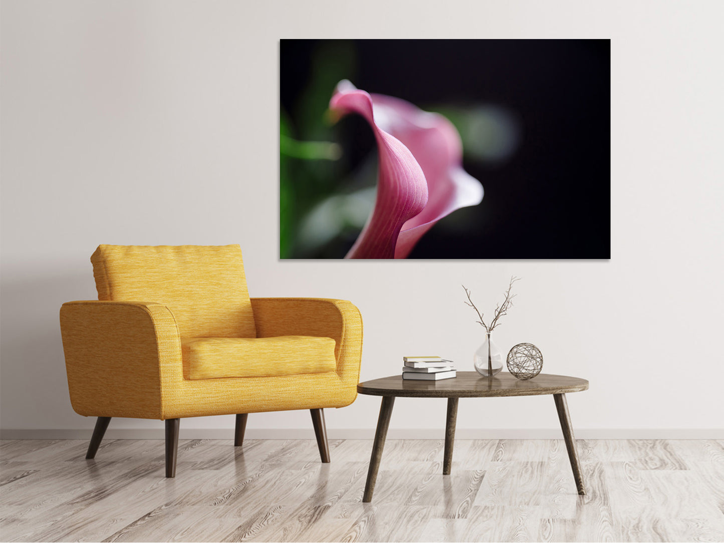 Leinwandbild Calla in lila