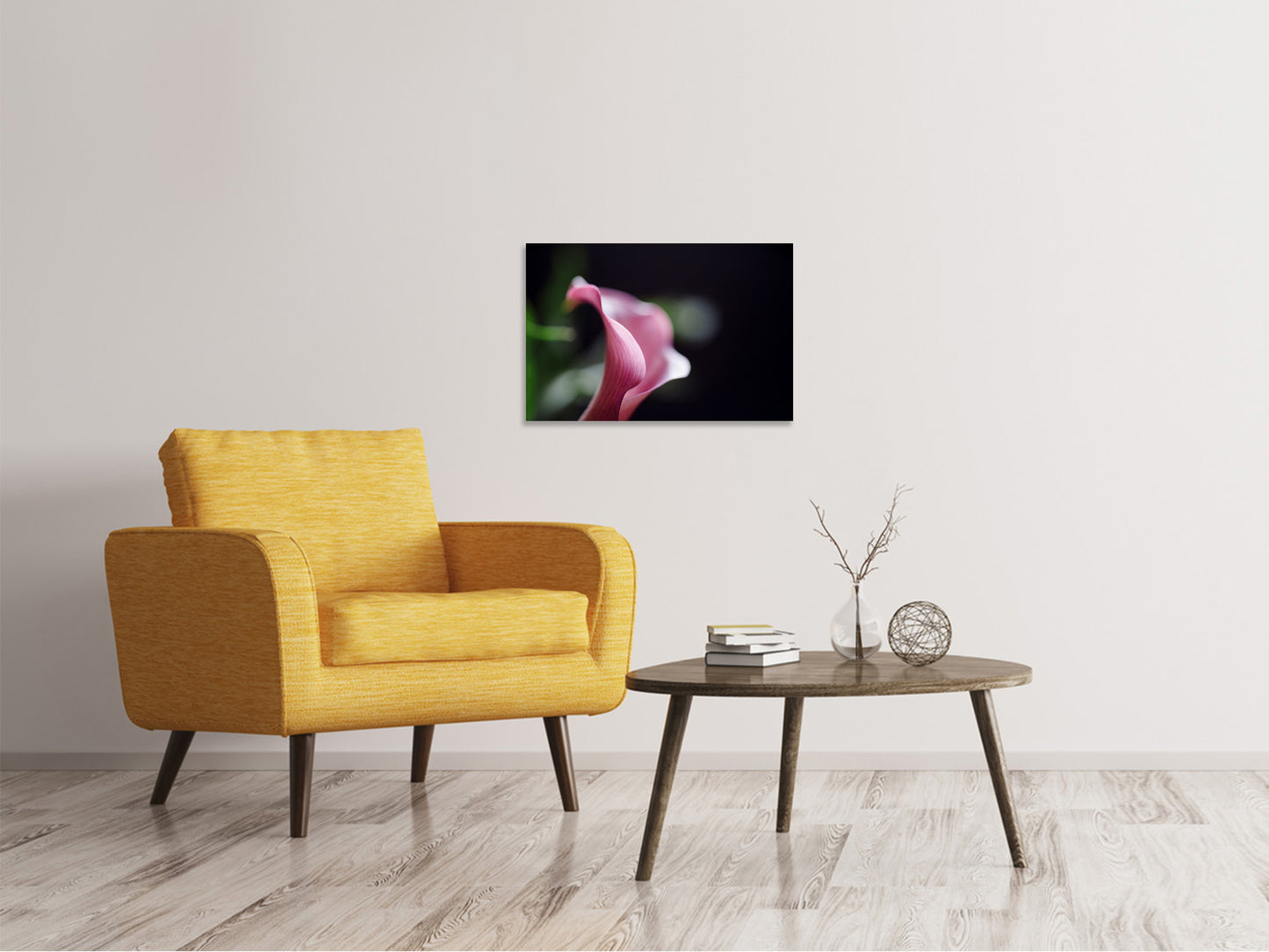 Leinwandbild Calla in lila