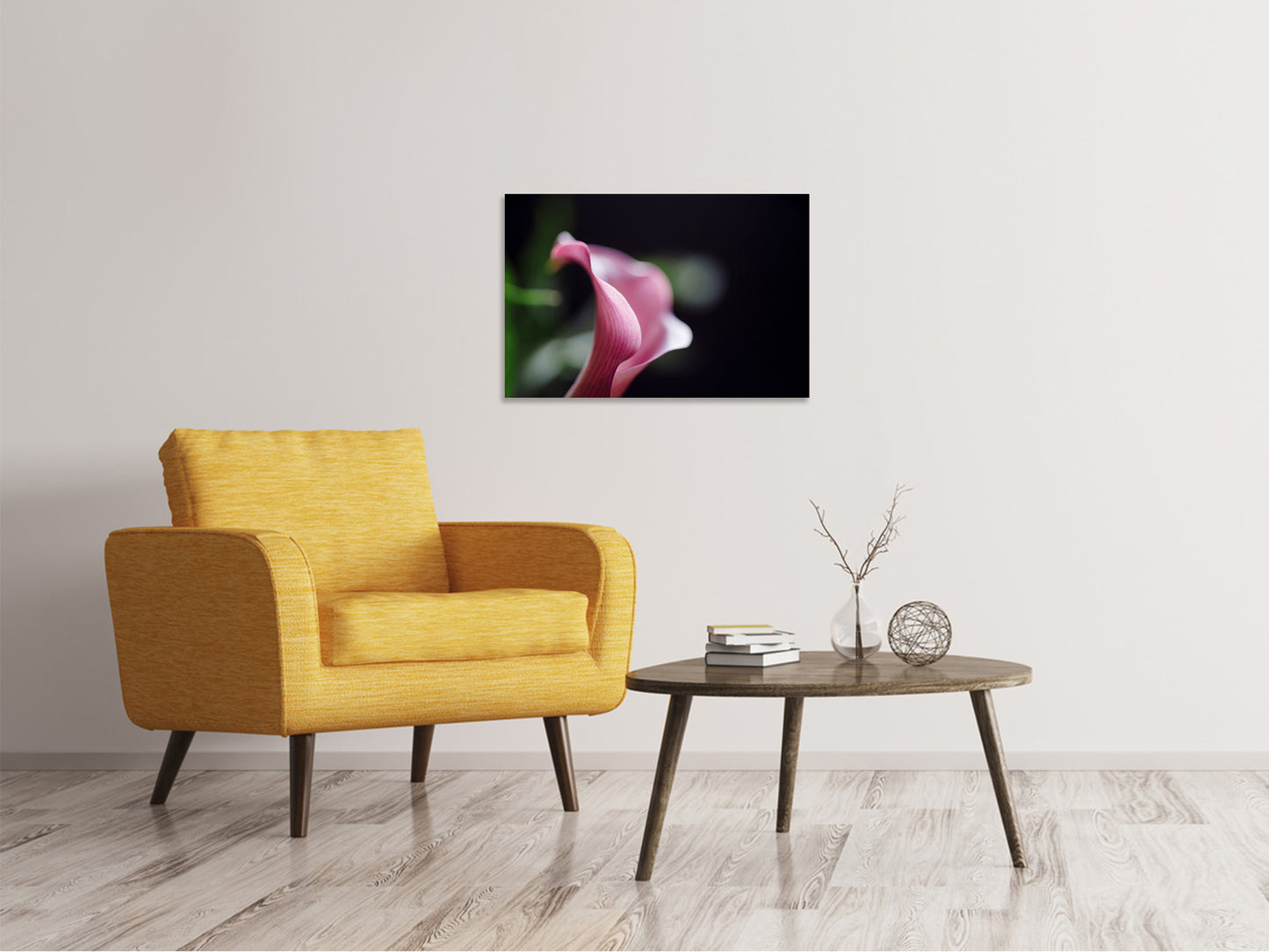 Leinwandbild Calla in lila