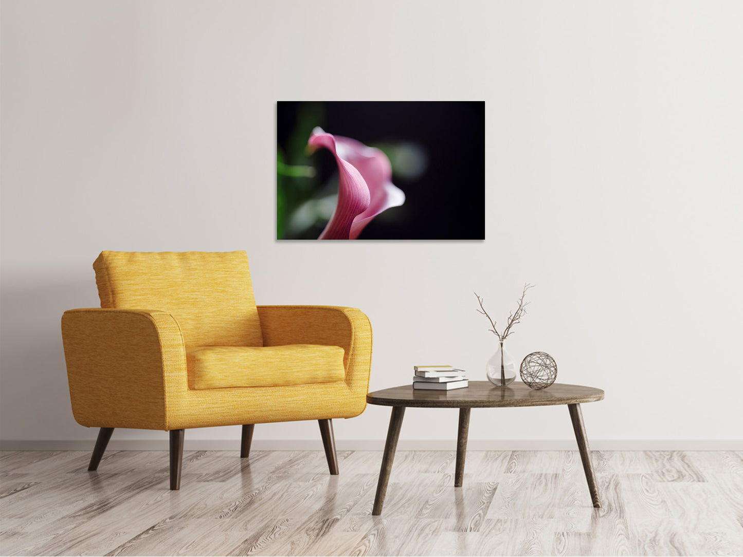 Leinwandbild Calla in lila