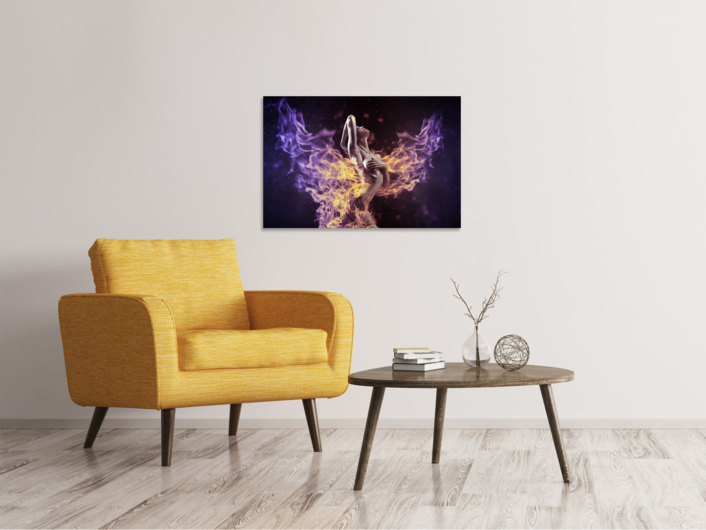 Leinwandbild Spiel mit dem Feuer