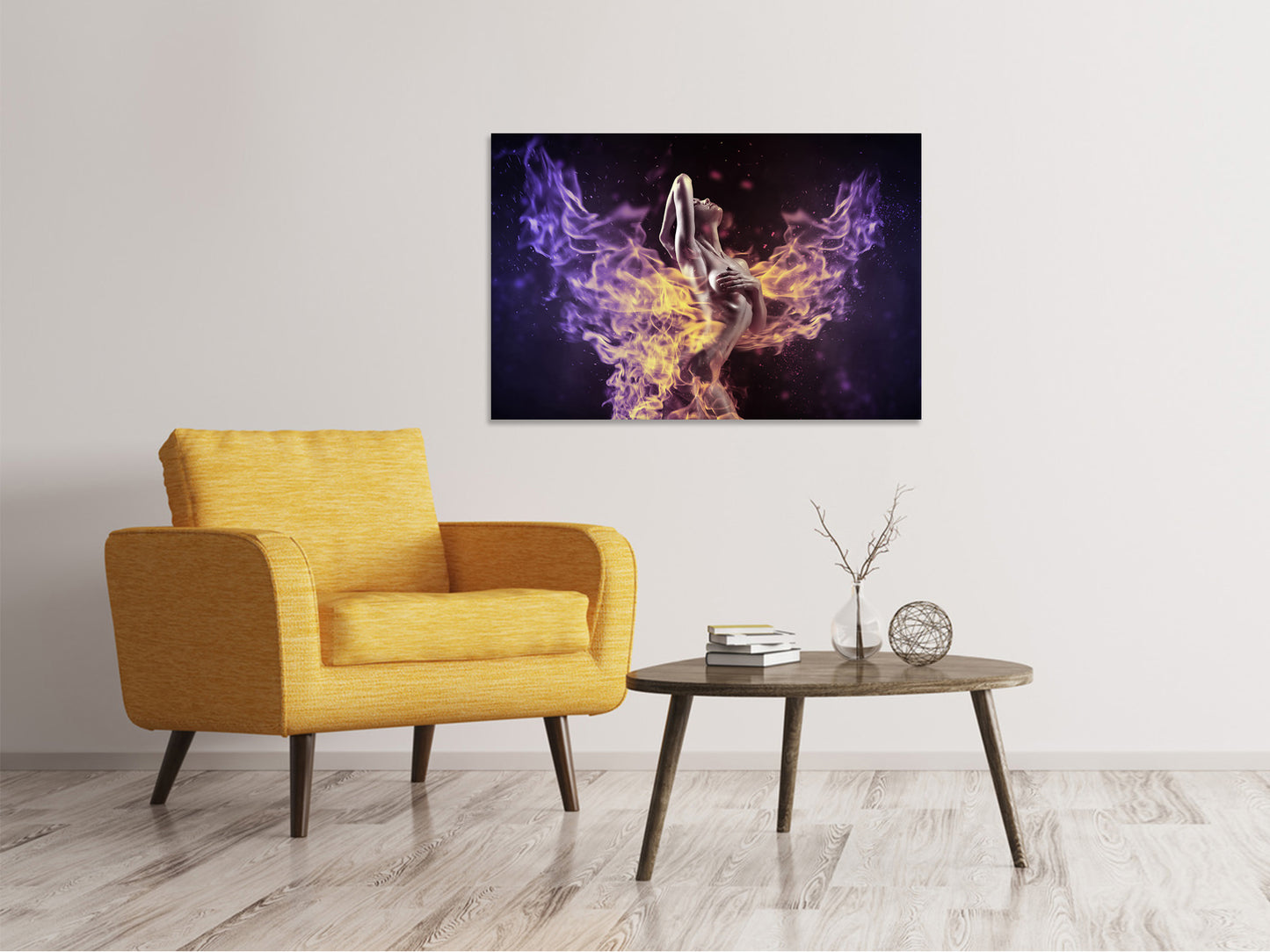 Leinwandbild Spiel mit dem Feuer