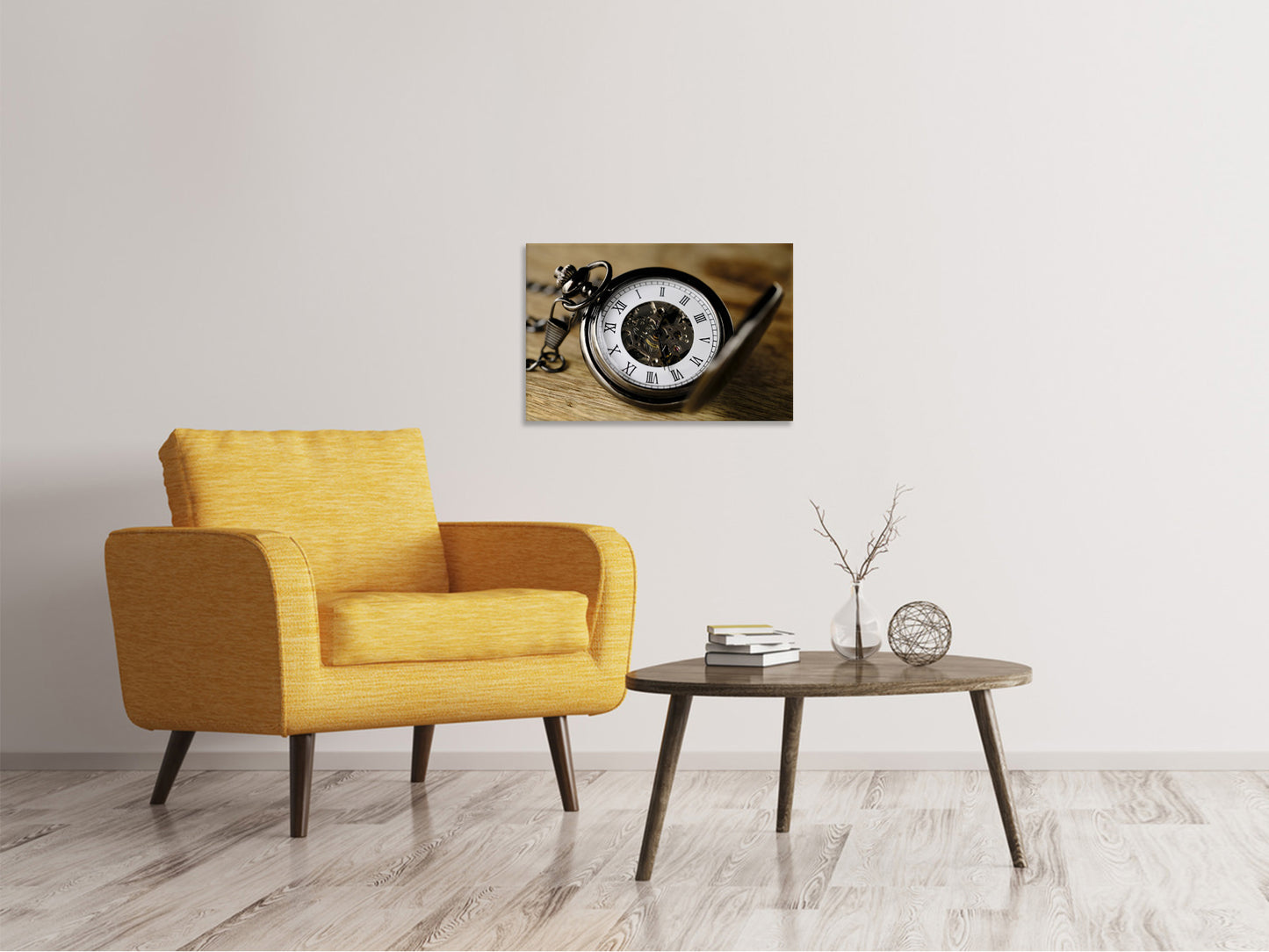 Leinwandbild Retro Uhr