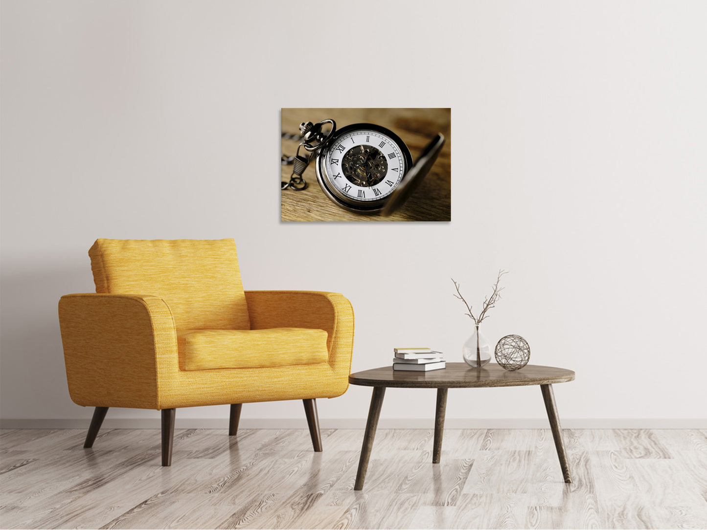 Leinwandbild Retro Uhr