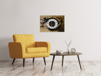 Leinwandbild Retro Uhr