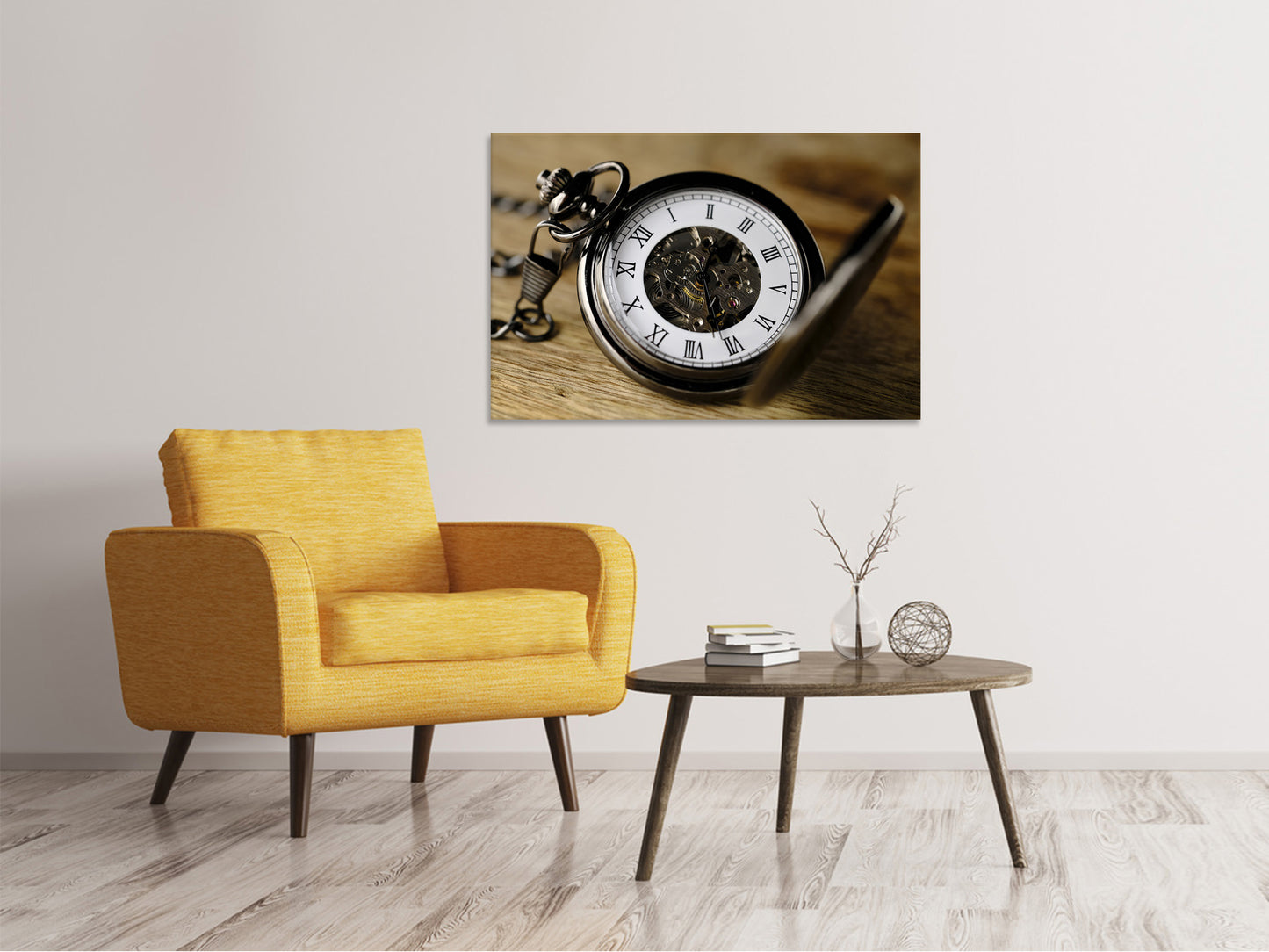 Leinwandbild Retro Uhr