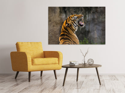 Leinwandbild Achtung Tiger