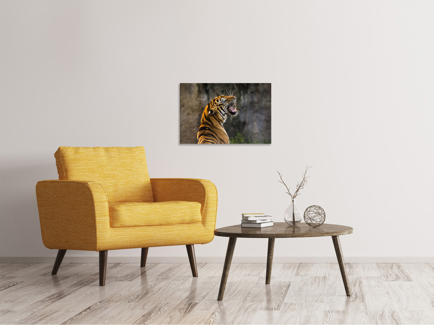 Leinwandbild Achtung Tiger