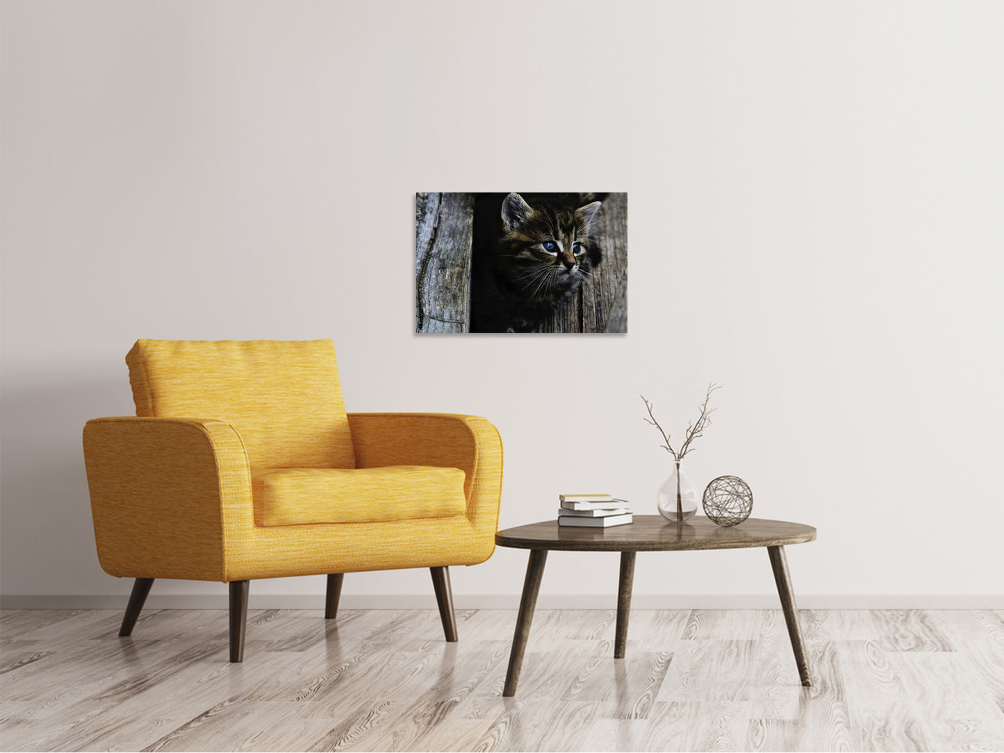 Leinwandbild Katzen Kind