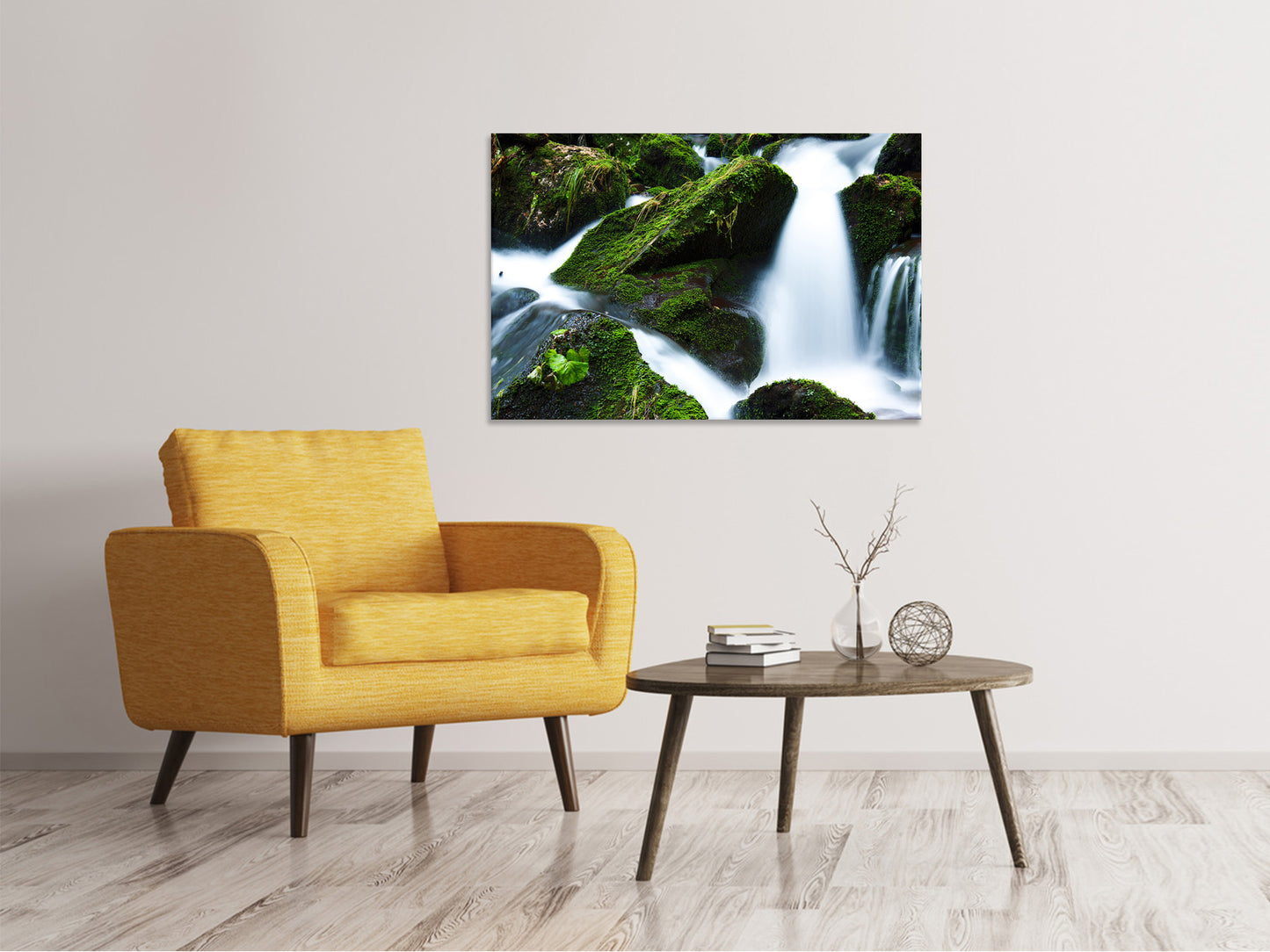 Leinwandbild Wilder Wasserfall