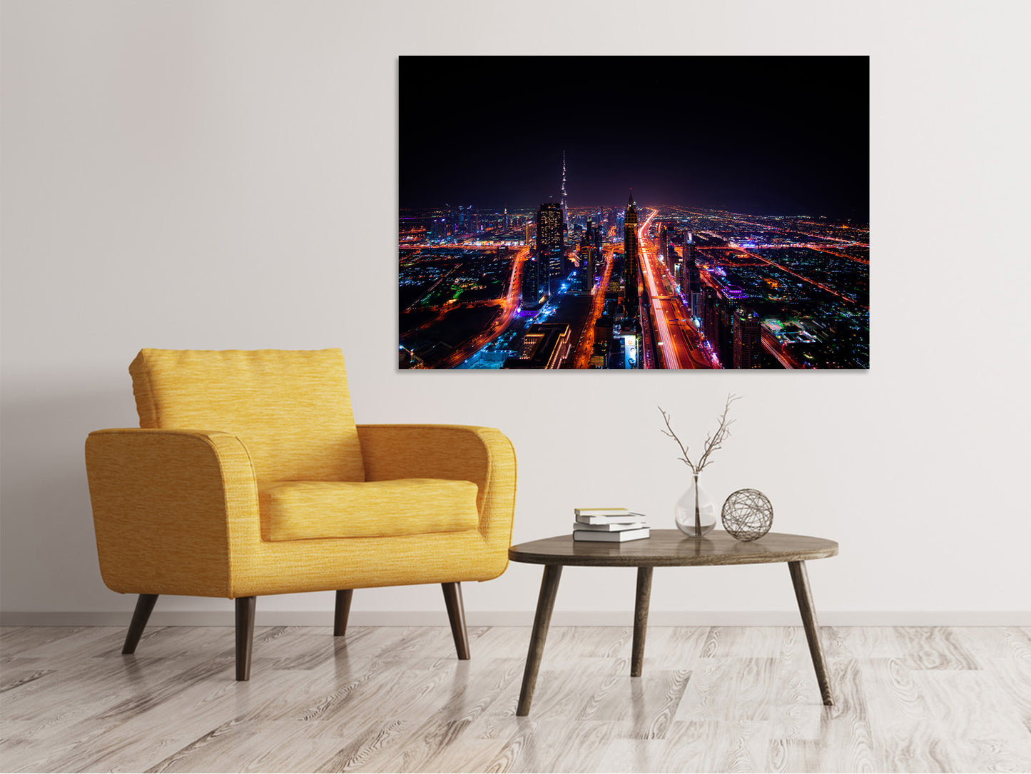 Leinwandbild Die bunten Lichter von Dubai