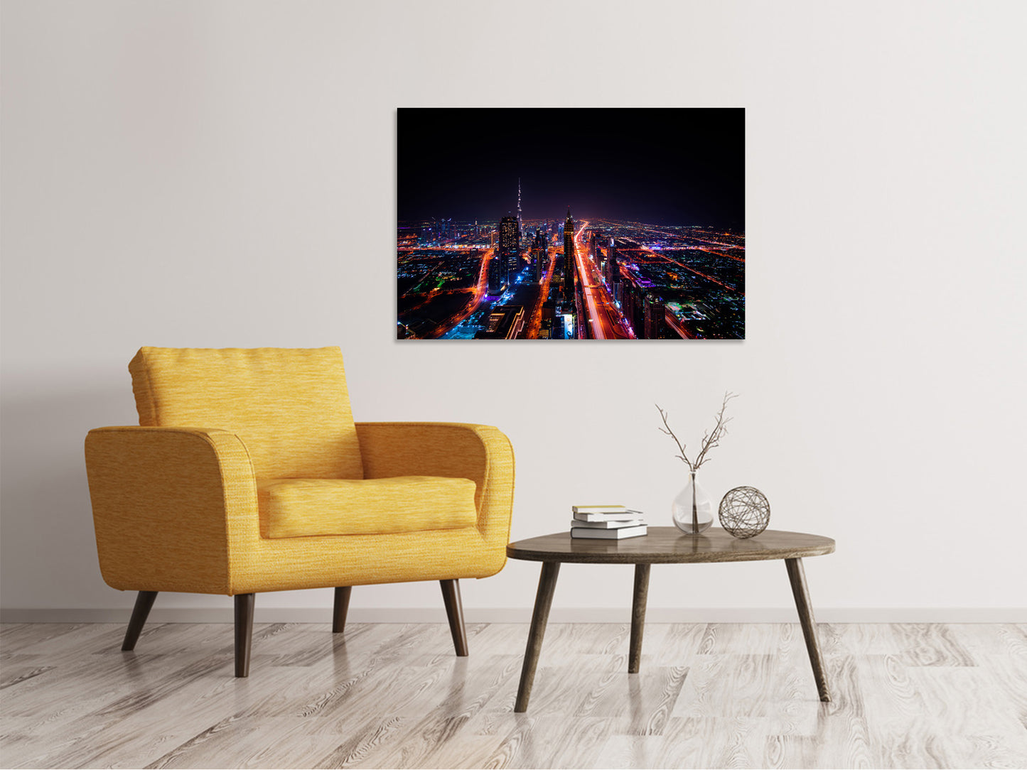 Leinwandbild Die bunten Lichter von Dubai