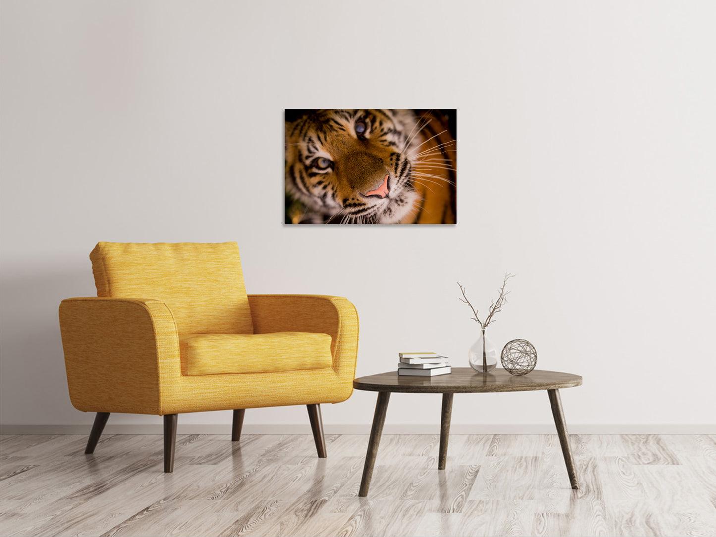 Leinwandbild Tiger Gesicht