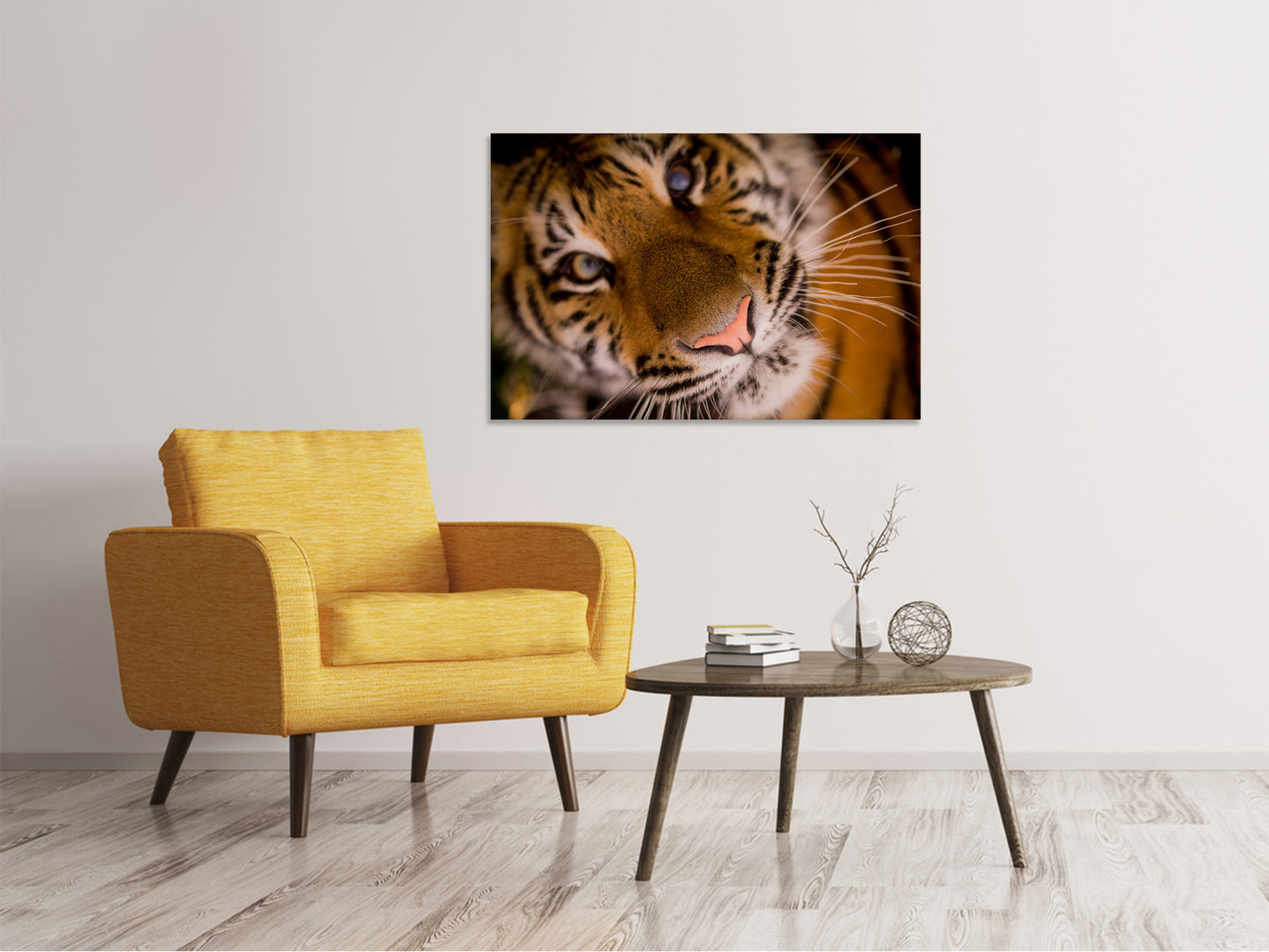 Leinwandbild Tiger Gesicht