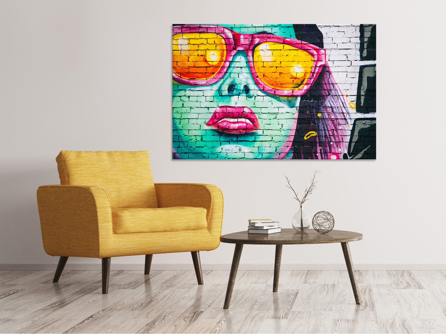 Leinwandbild Coole Graffiti-Wand