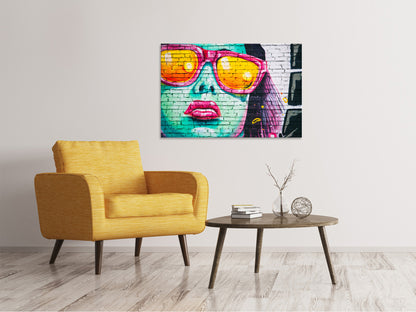 Leinwandbild Coole Graffiti-Wand