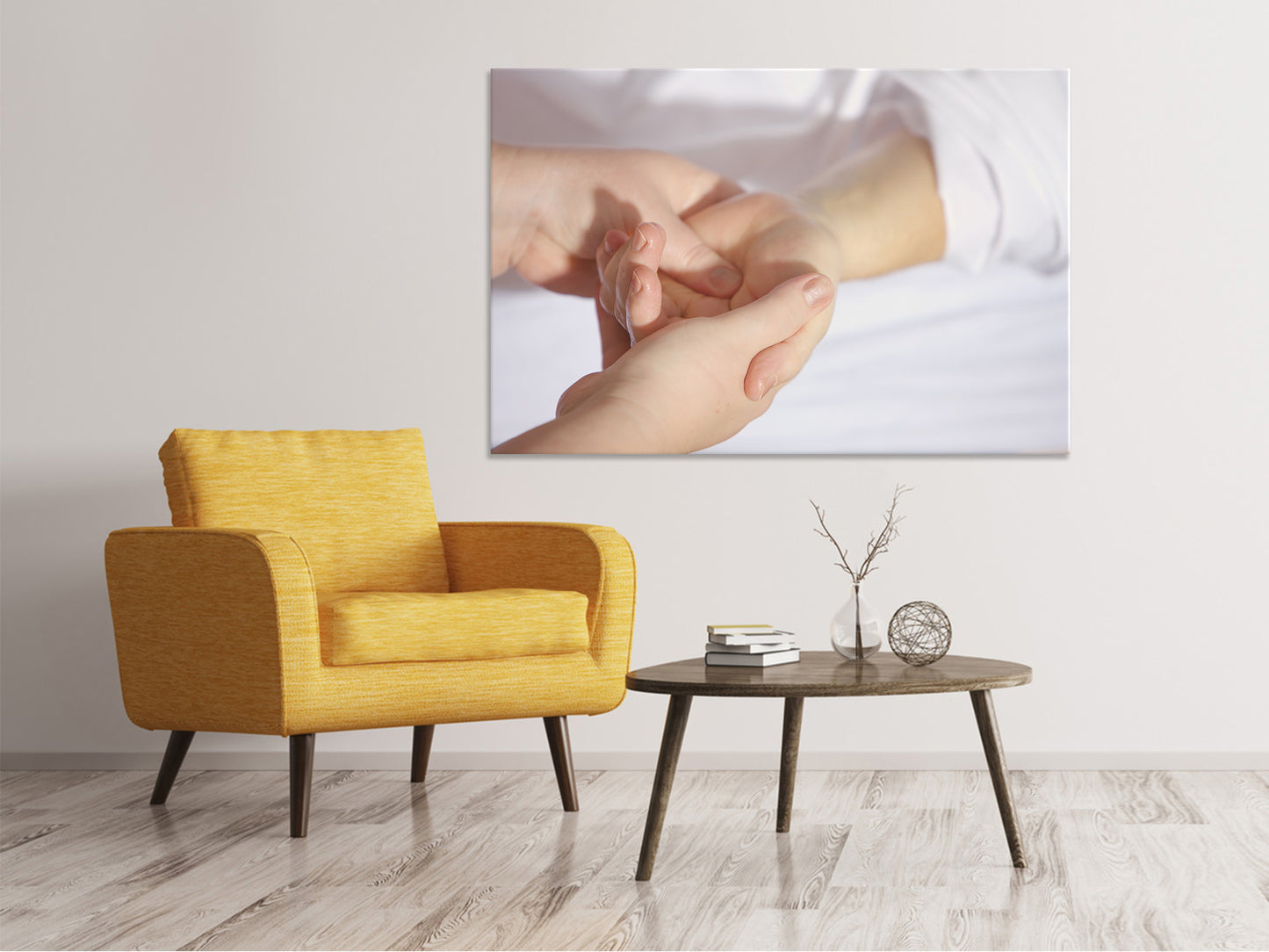 Leinwandbild Handmassage
