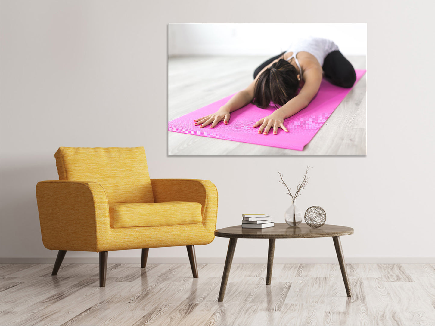 Leinwandbild Yoga Übung