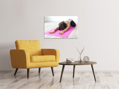Leinwandbild Yoga Übung