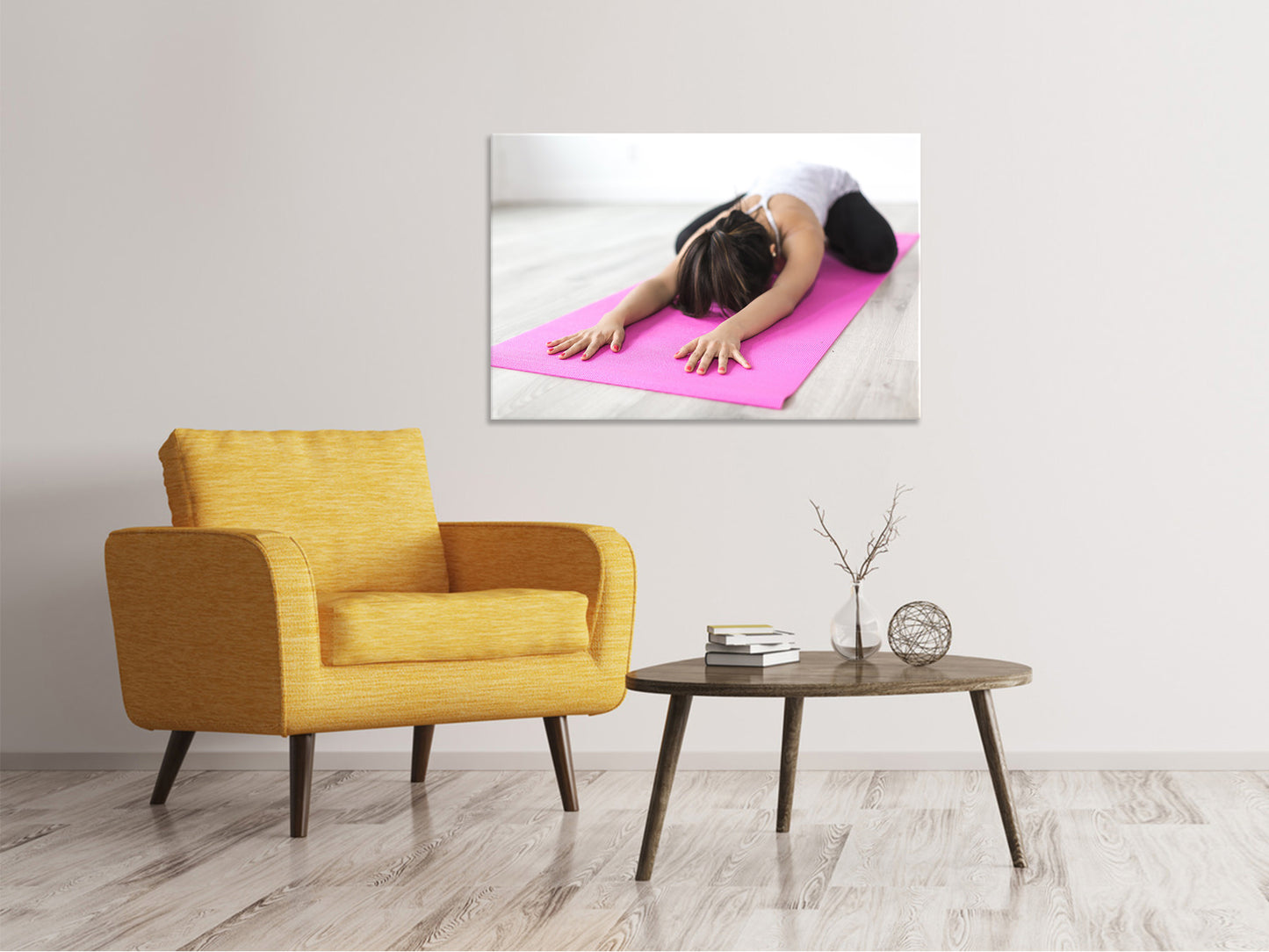 Leinwandbild Yoga Übung