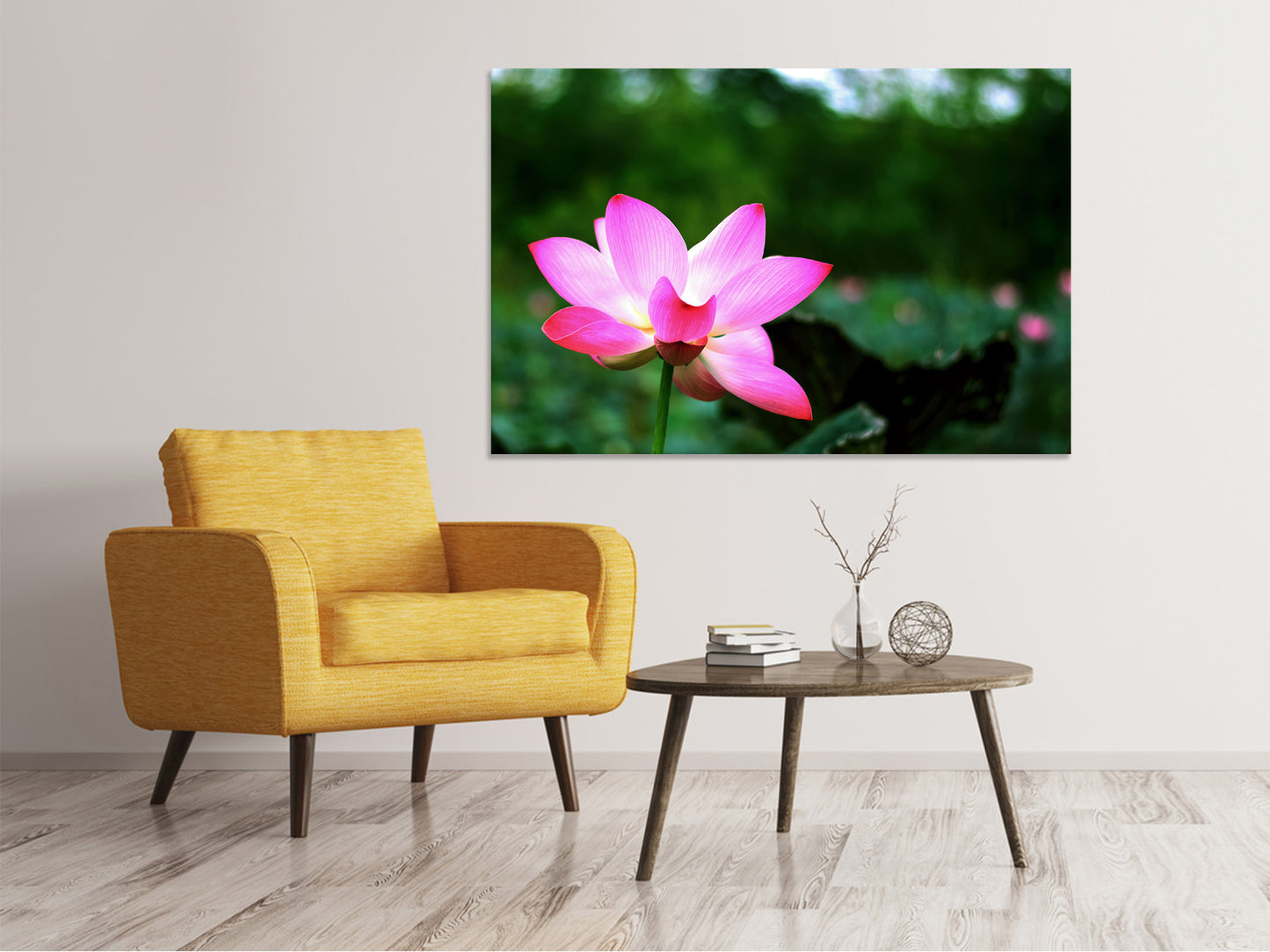 Leinwandbild Lotus in der Natur
