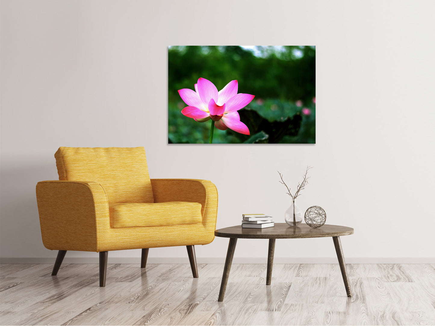 Leinwandbild Lotus in der Natur