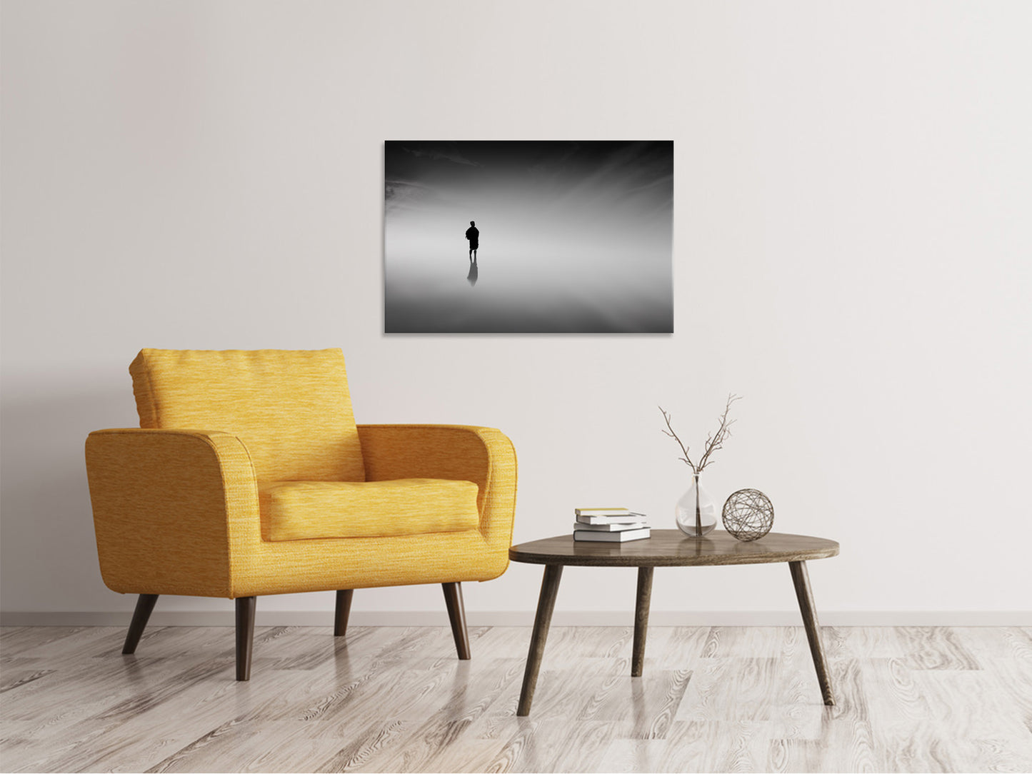 Leinwandbild Spiegelung im  Nebel