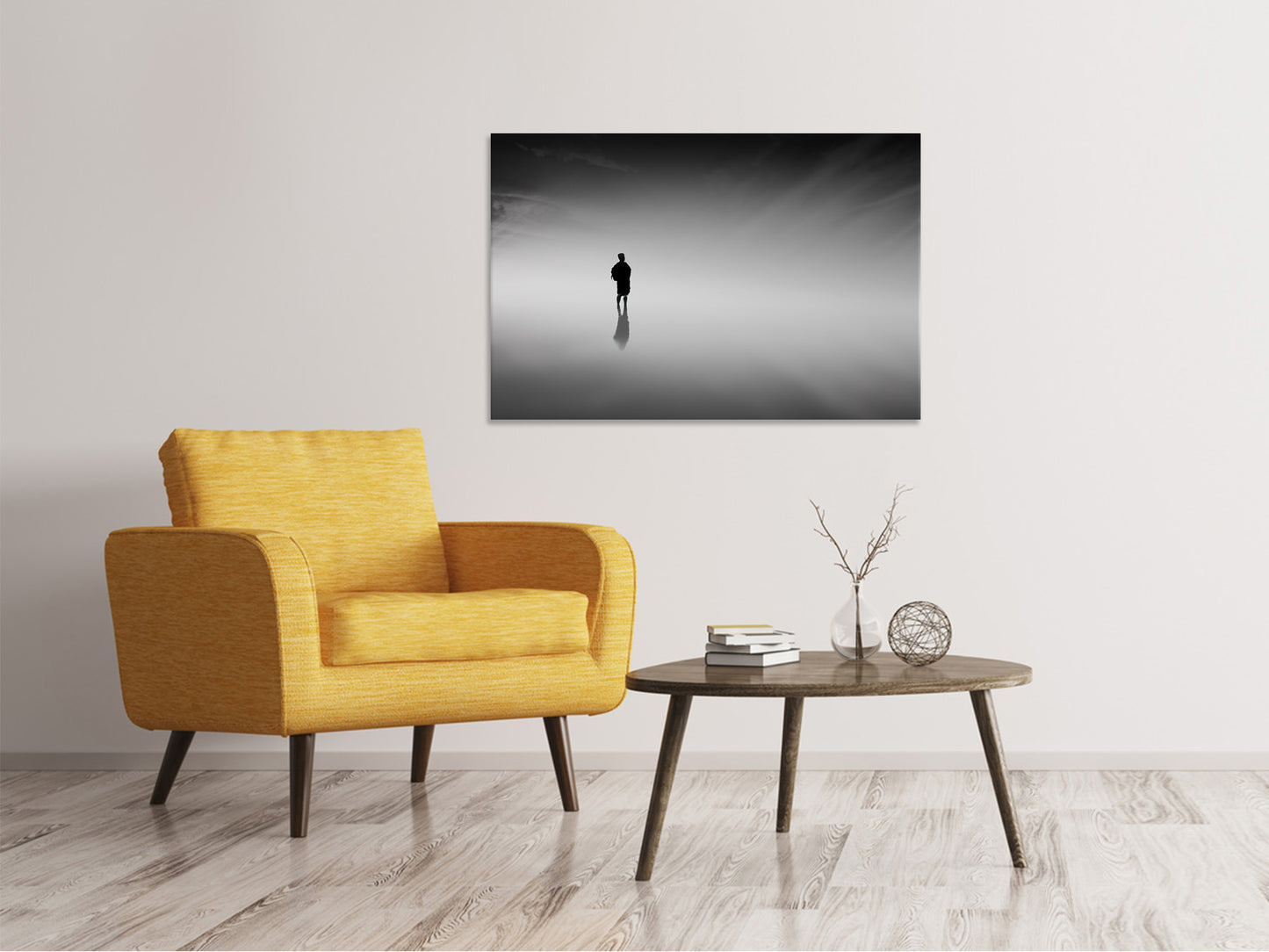 Leinwandbild Spiegelung im  Nebel