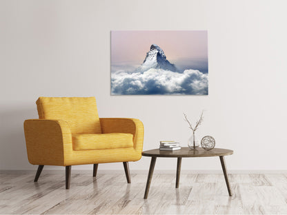 Leinwandbild Matterhorn in Wolken