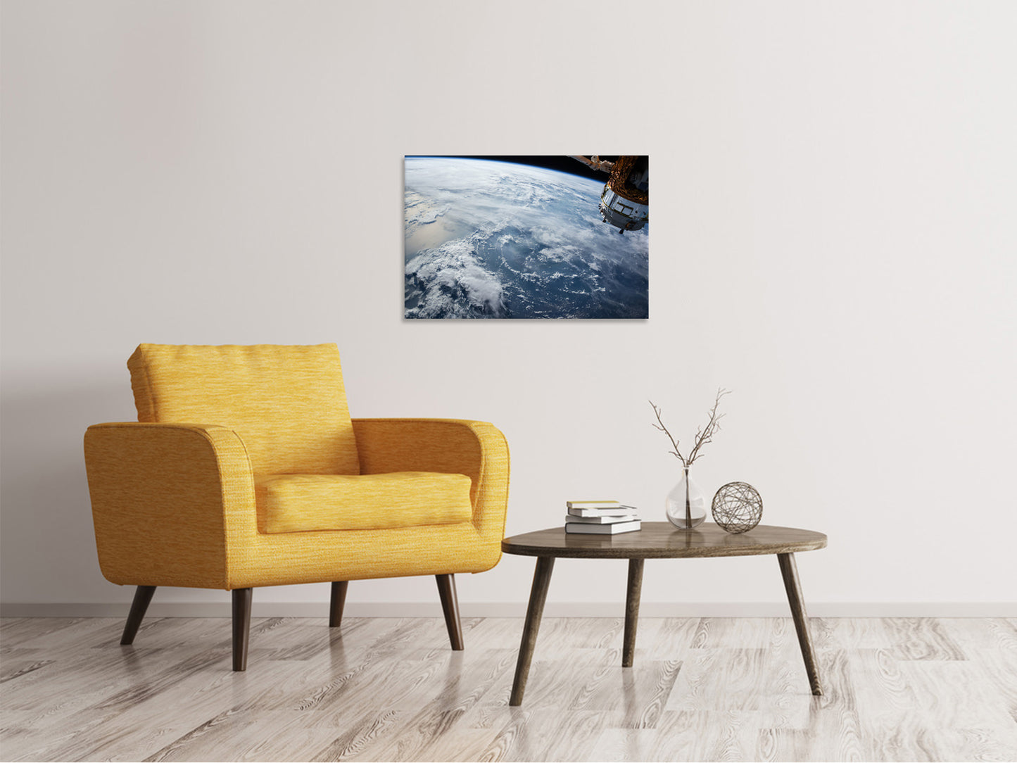 Leinwandbild Satelliten Bild