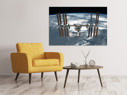 Leinwandbild Ein Satellit