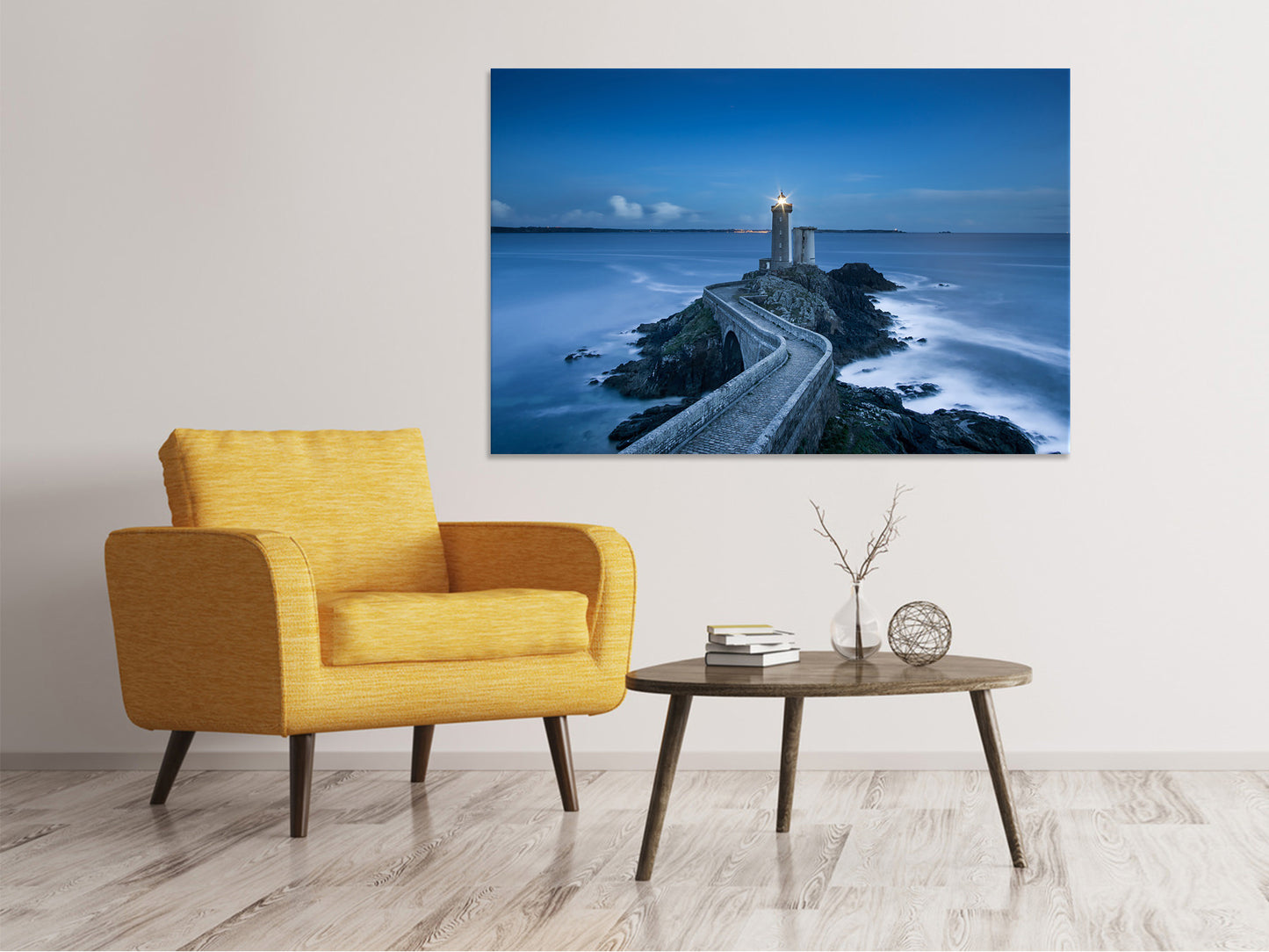 Leinwandbild Der Weg zum Leuchtturm