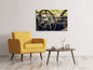 Leinwandbild Zerfallener Oldtimer