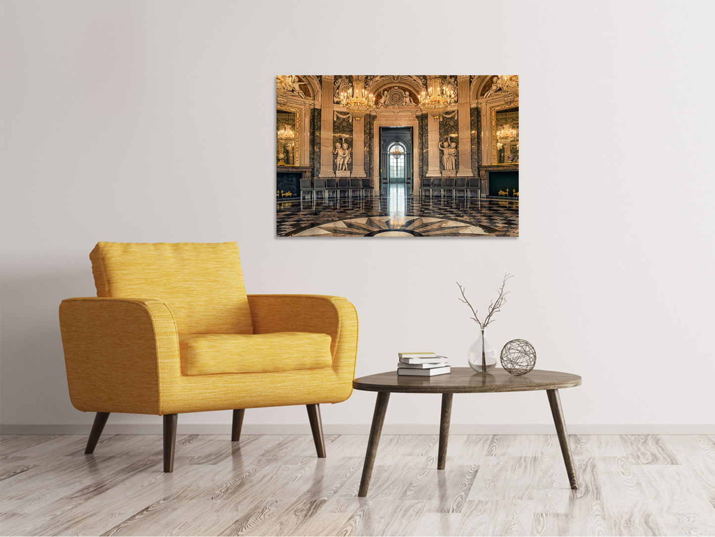 Leinwandbild Barocker Saal
