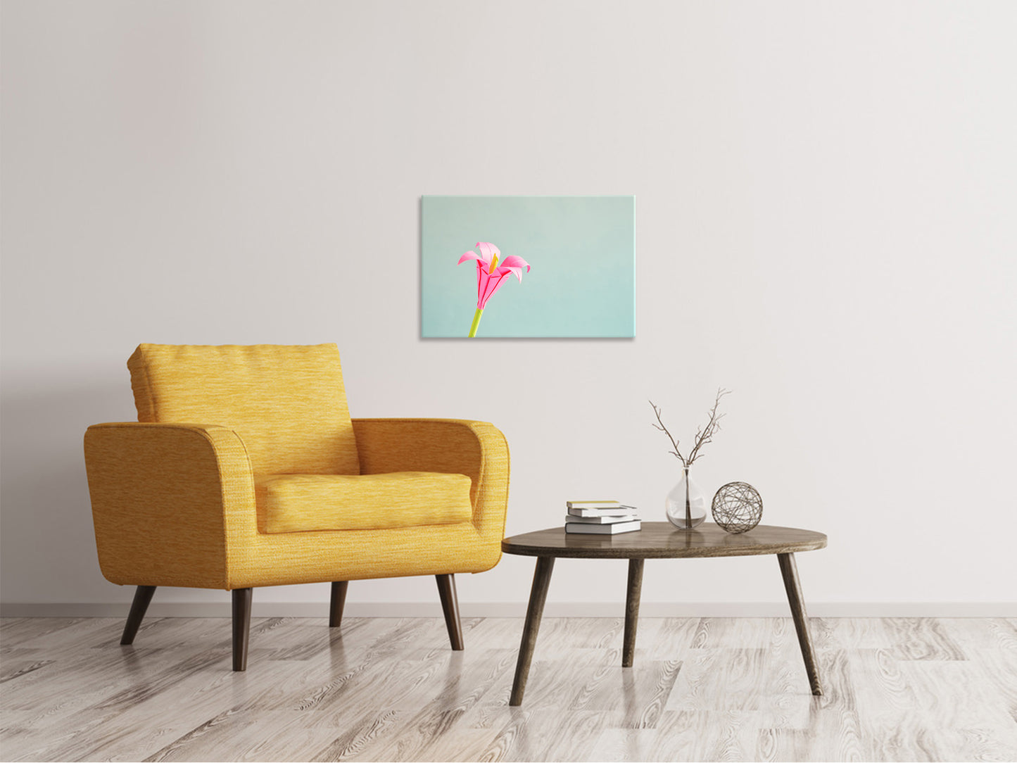 Leinwandbild Blumen Origami
