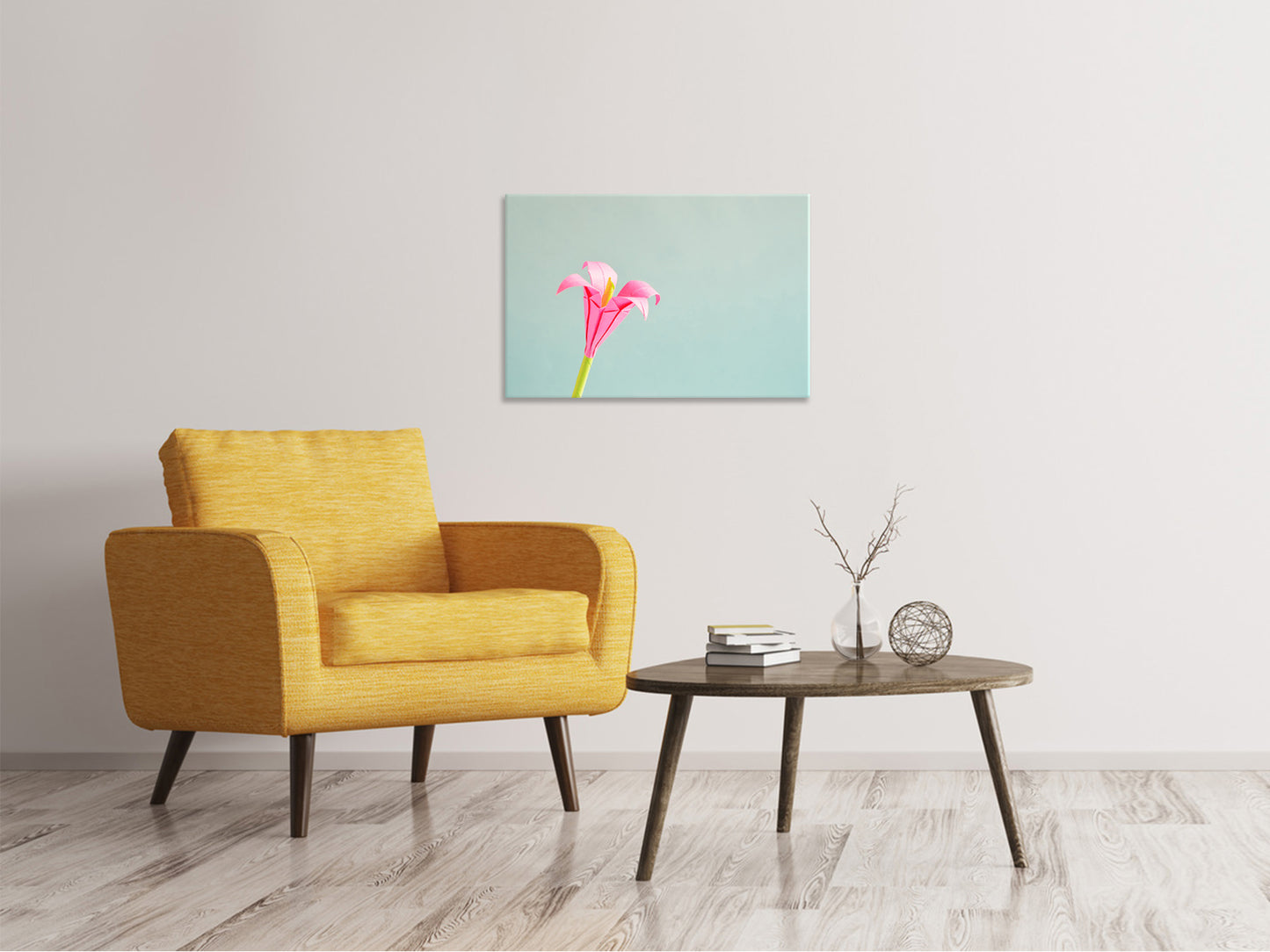 Leinwandbild Blumen Origami
