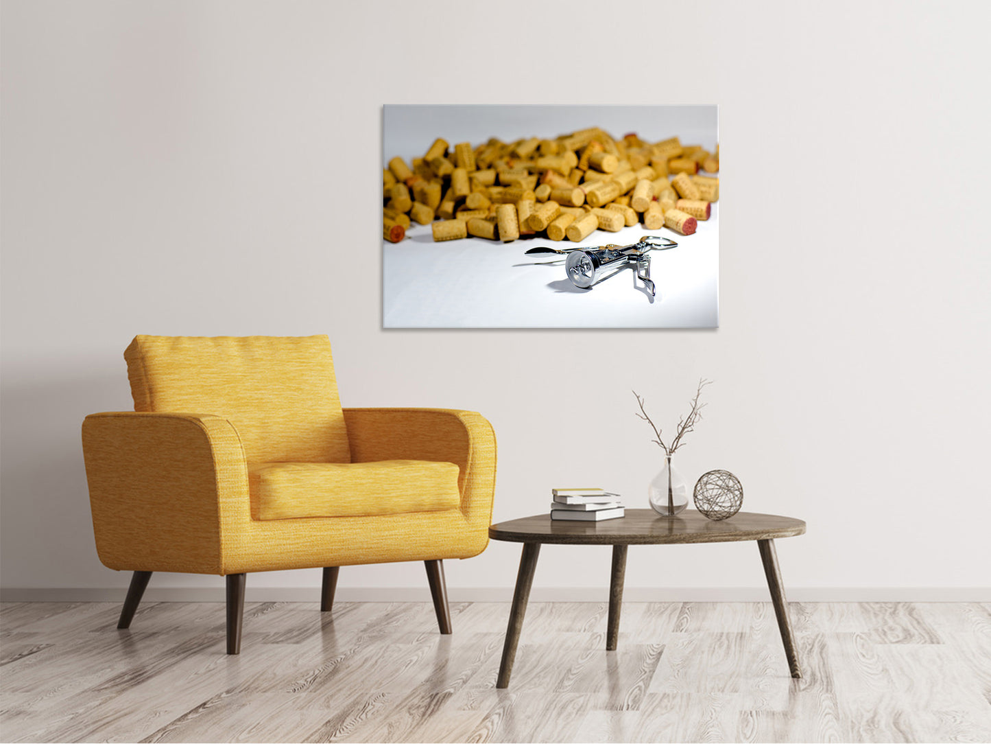 Leinwandbild Weinkorken Sammlung